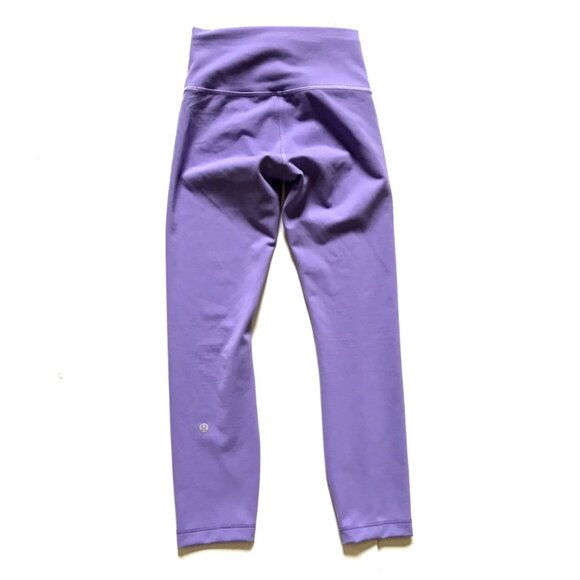 Lululemon Wunder Train High Rise Leggings Womens 4 Purple 23" Inseam Crop Tight - Picture 6 of 9